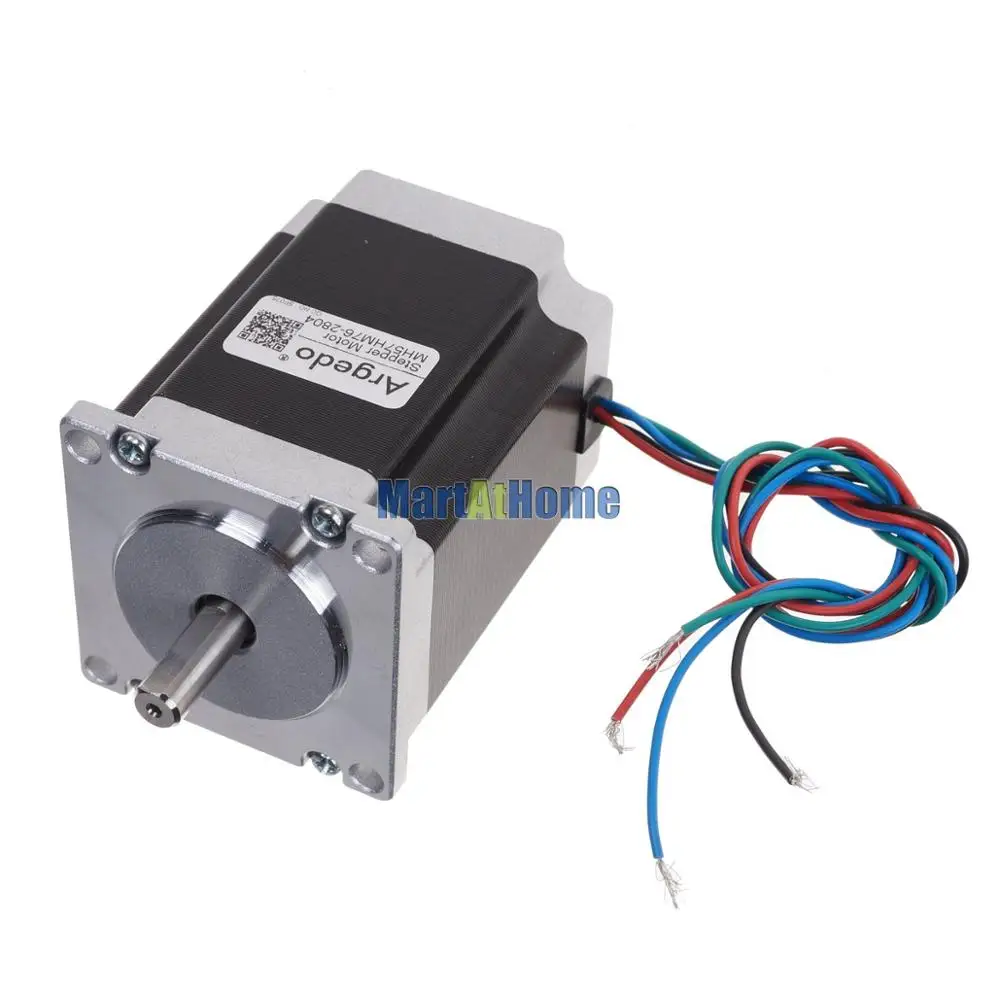 NEMA 23 57 мм 2-фазный CNC гибридный шаговый двигатель 1,89 Н. М 76 мм 2.8A 4-провода для 3D принтеры, оборудование для текстильной промышленности, упаковочная машина