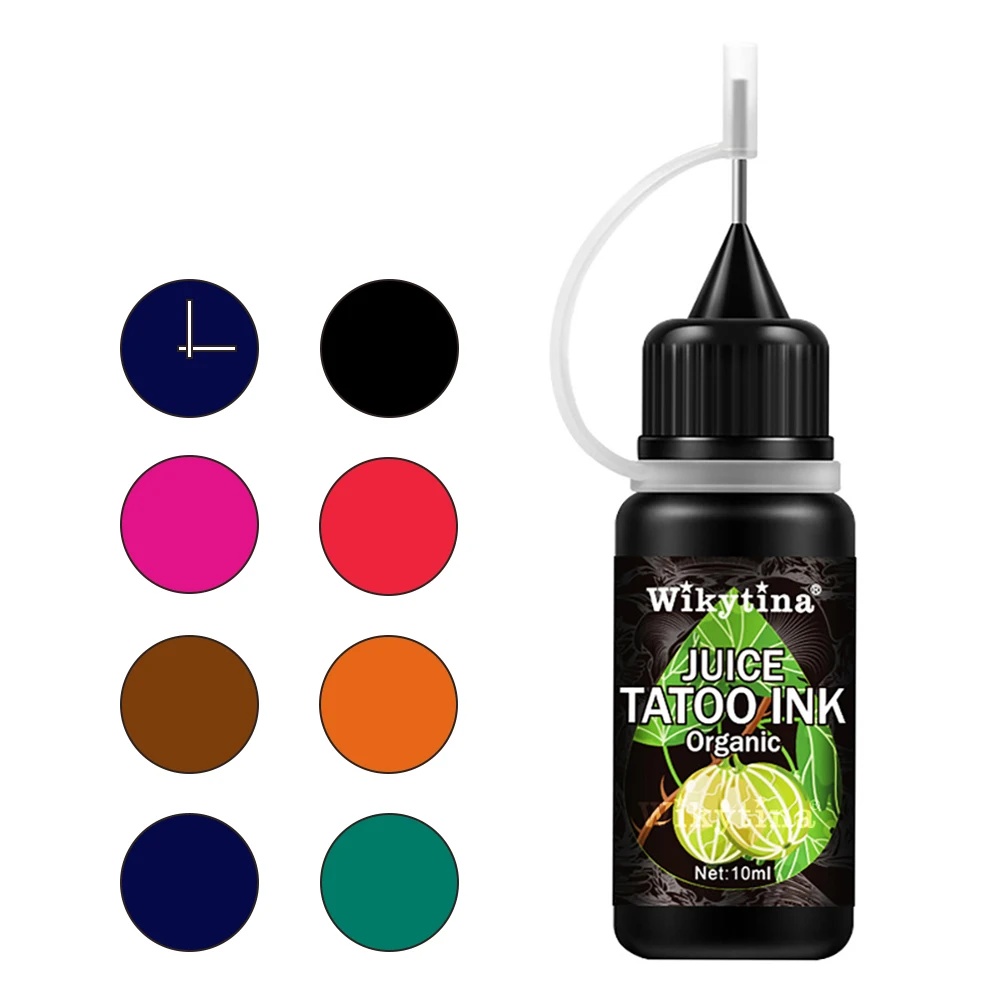 

Tattoo Inks 7 Colors Long Lasting Tattoo Cream Waterproof DIY Tattoo Natural Plant Herbal Juice Healthy Tattoo Painting 10ml