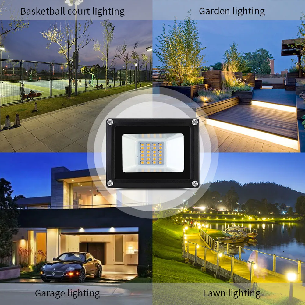 

LED Flood Light Lamp High Brightness DIY Lighting for Warehouse Garage Factory Workshop Courtyard Lamp