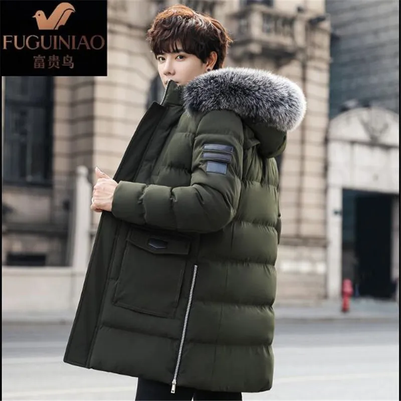 

90% Down Jackets Men Winter Jacket Men Fashion Thick Warm Parkas Fur White Duck Down Coats Casual Man Waterproof Cotton Jacket