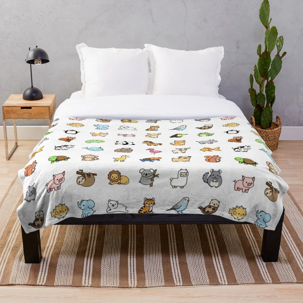

choose large in sticker Mega Cute Animals 1 Blanket Print on Demand Decorative Sherpa Blankets for Sofa bed Gift