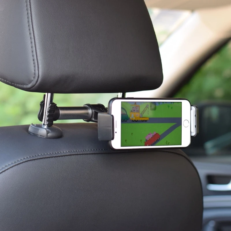 

Universal Alloy Car Back Seat 4-11 inch Smart Phone Tablet Holder Bracket Mount