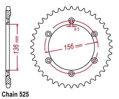 525 цепь 41T 42T 43T Задняя звездочка мотоцикла для Suzuki DR650 DR650SE 1996-2020 XF650 Freewind 1997-2002 DR 650 XF
