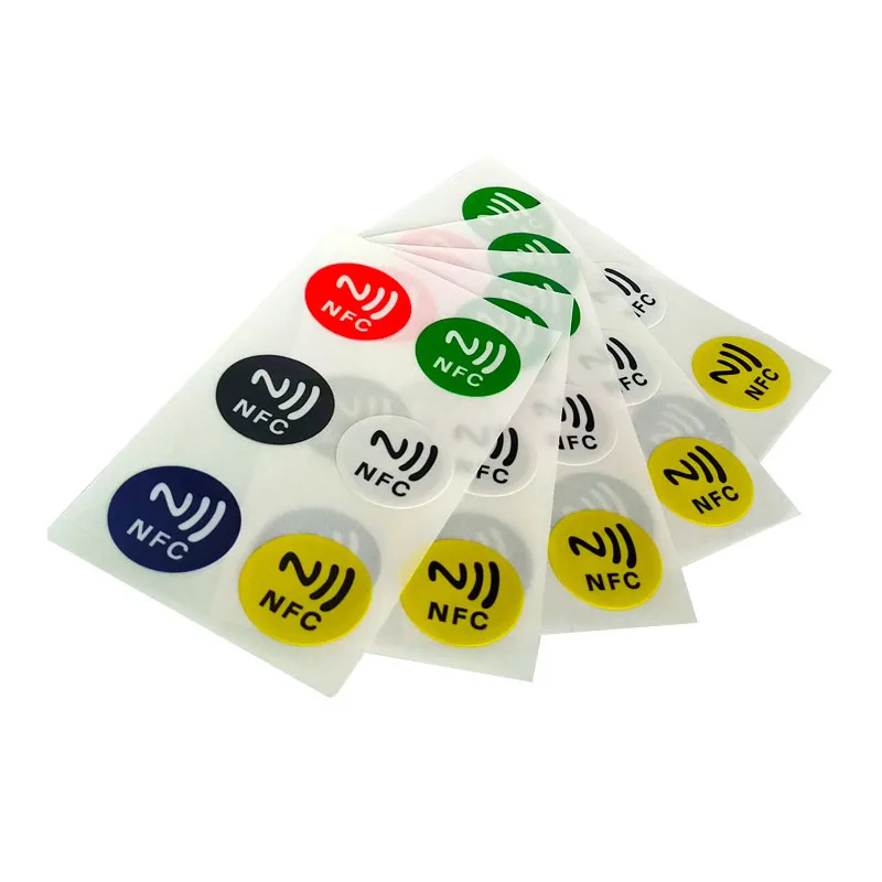 

6Pcs/Set NFC Tag Sticker Programmable Rewritable 13.56MHZ RFID Tags Ntag 213 NFC Chip for Samsung Mobile Phone NFC Payment