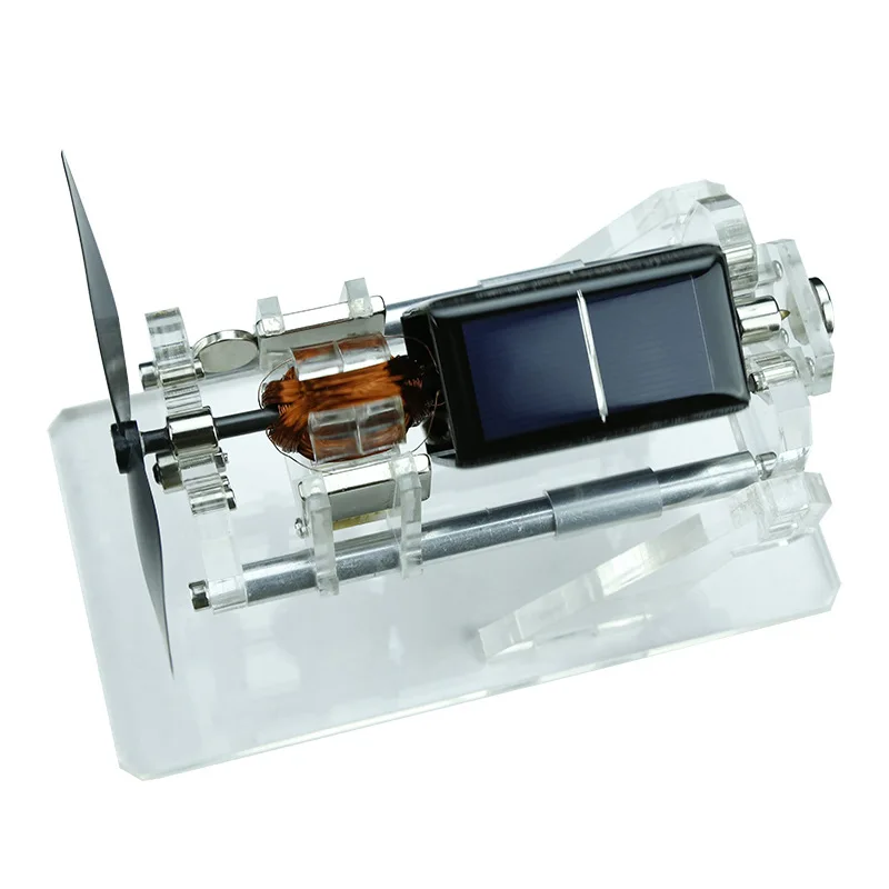 

Double-layer fan-blade magnetic levitation solar motor Mendocino dual-axis design diy