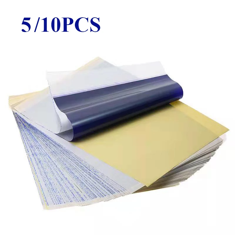Tattoo Transfer Paper 5/10pcs Master Classic 4 Layers Freehand Machine Thermal Copier High Quality Stencil | Красота и здоровье