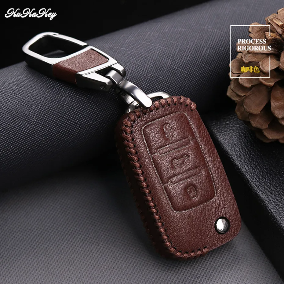 Чехол для VW Golf Bora Jetta POLO GOLF Passat Skoda Octavia A5 A7 Fabia SEAT Ibiza Leon защитный чехол ключей|Футляр