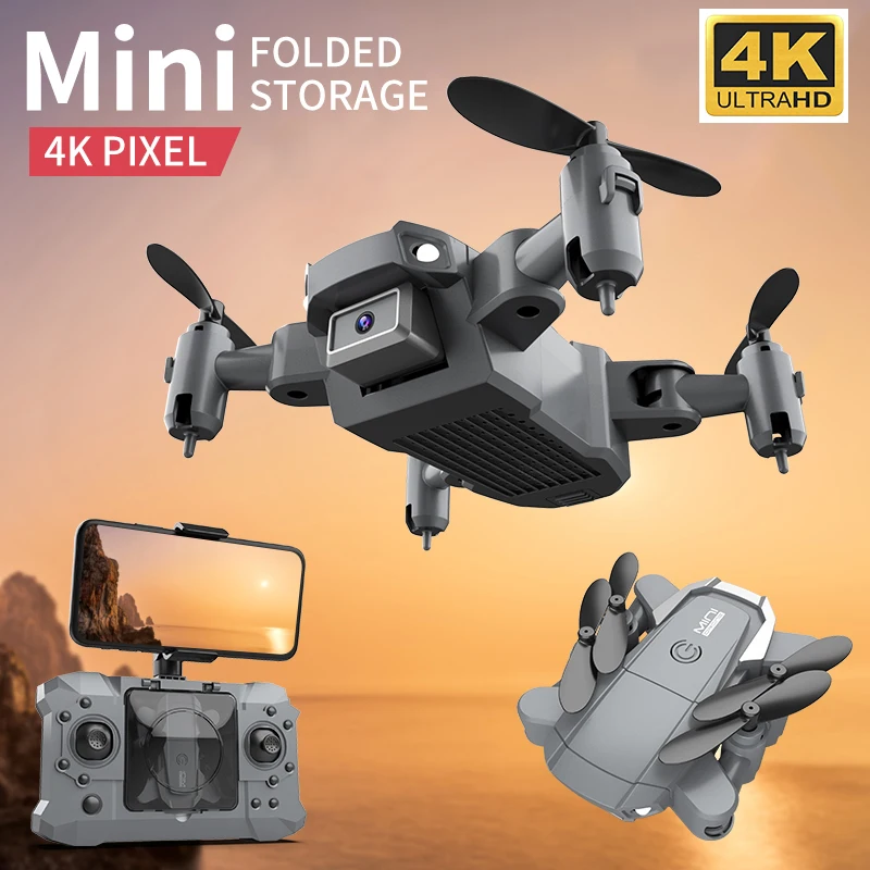 

Mini Drone With Camera Hd 4k Profesional Air Pressure Altitude Hold Drone Rc Helicopter Foldable Quadcopter Toys Gifts For Kids