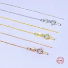 1 шт., цепочка из серебра 925 пробы, цвета розового золота