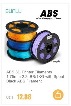 Производитель 3D нити ABS нити 1,75 многоцветные 1 кг пластиковые катушки 3D Принтер Нити impressora 3D нити