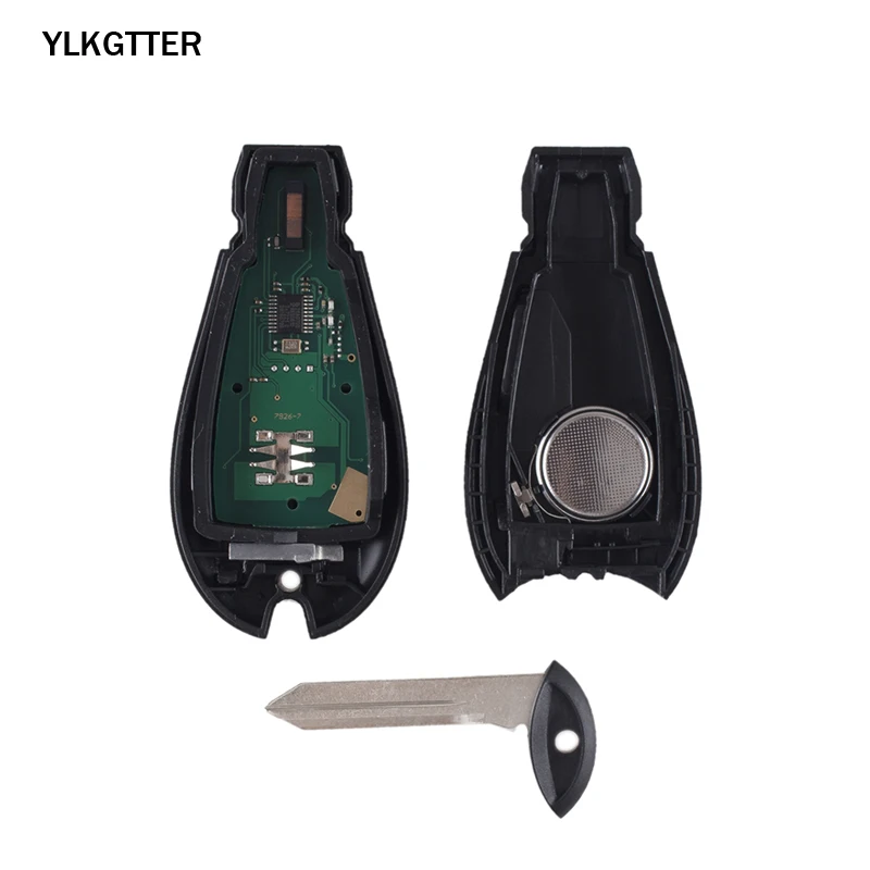 YLKGTTER 2 + 1 кнопочный умный дистанционный ключ без ключа брелок 433 МГц для Dodge/Jeep 08-14
