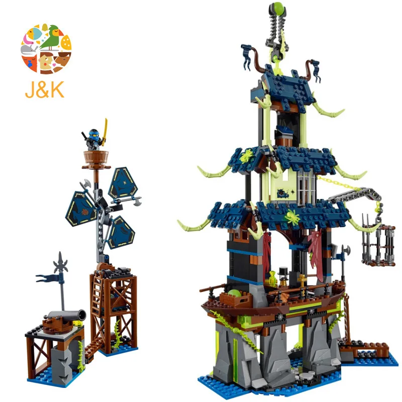 70732 1069 шт серии ниндзя Stiix Ghost Dragon Base Batttle корабль лодка строительные блоки