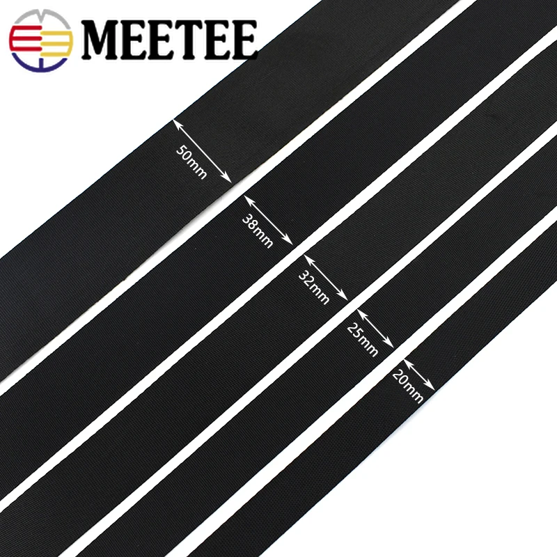 5 ярдов Meetee 2/2.5/3.2/3.8/5 см черная лента для ошейника собаки ремешок шитья сделай сам