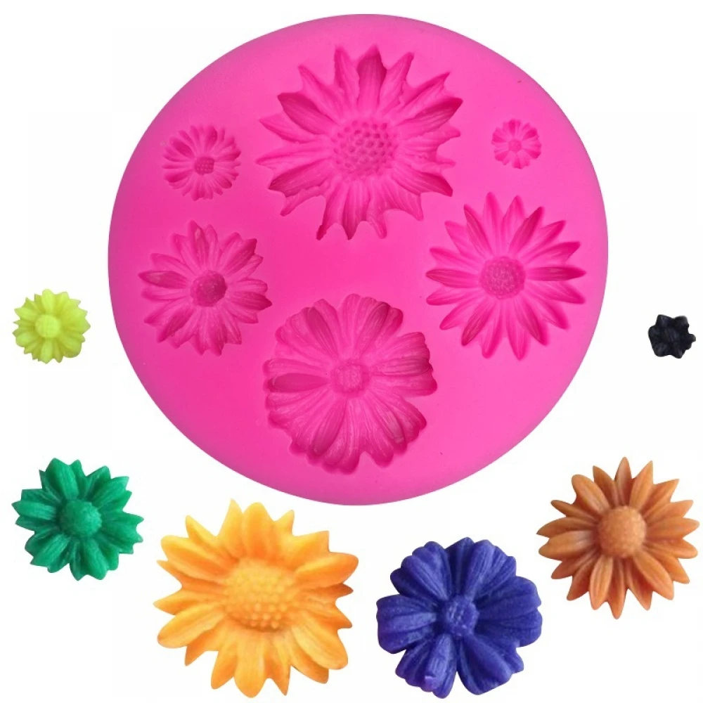 

Rose Flower Silicone Molds Wedding Cupcake Topper Fondant Cake Decorating Tools Candy Clay Chocolate Gumpaste Moulds