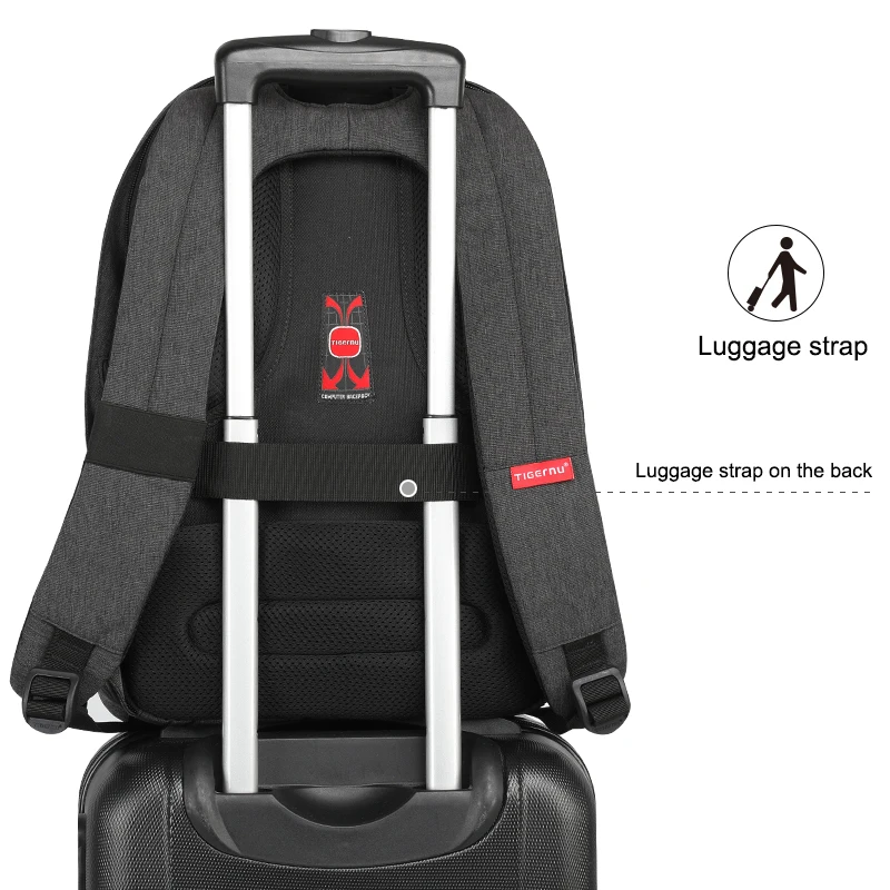 Tigernu мужские противоугонные рюкзаки для девочек подростков бизнес ноутбук