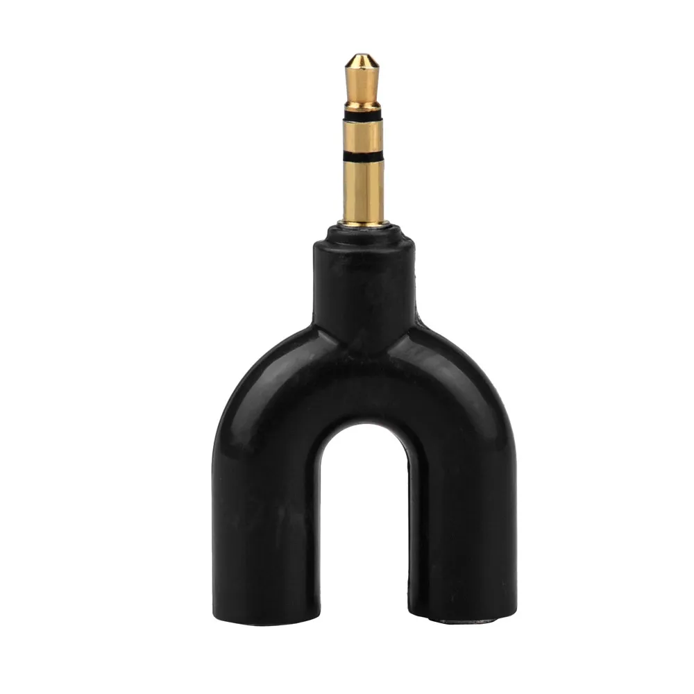 CARPRIE 3.5 mm Stereo Audio Y-Splitter 2 Female to 1 Male Cable Adapter for Mobile phone Earphone PC Laptop Computer