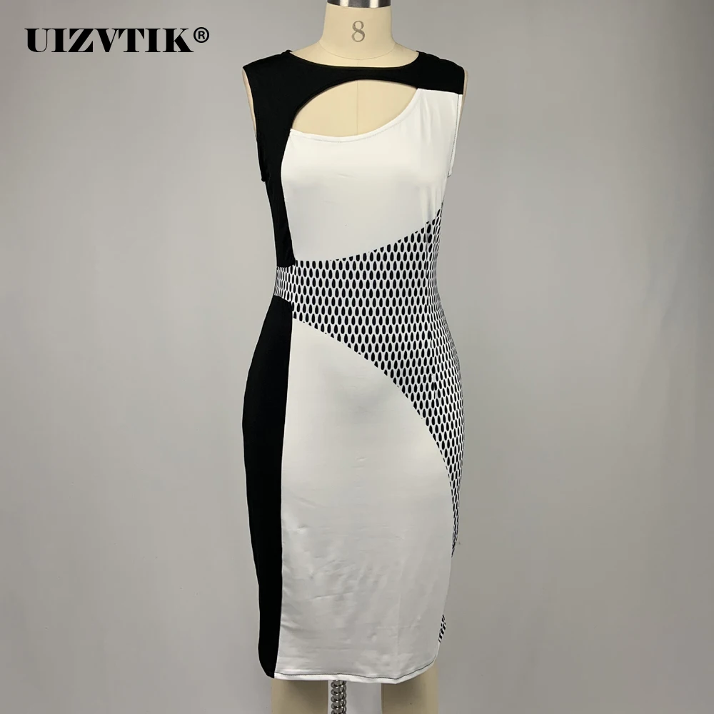 Женское облегающее платье с принтом повседневное длинное эластичное составного