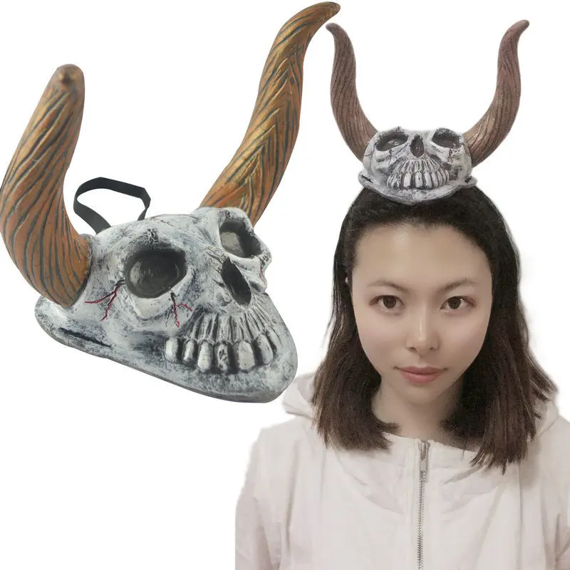 Maleficent Дьявол Рог Овцы повязка аниме аксессуары косплей обруч для волос Хэллоуин