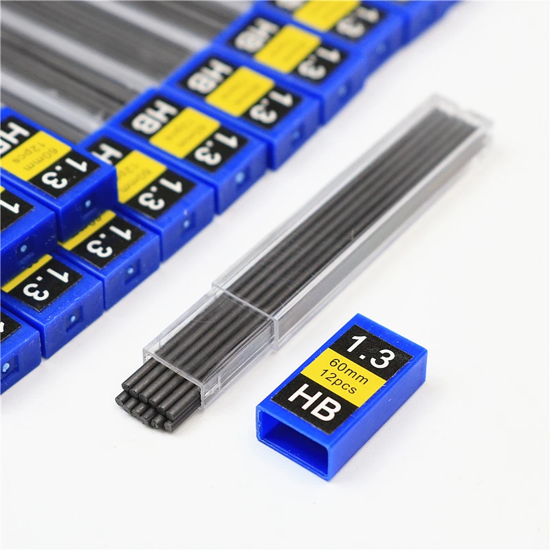 Грифели для карандашей черные, 1,3 мм, 3 шт./лот Грифели для карандашей черные, 1,3 мм, 3 шт./лот