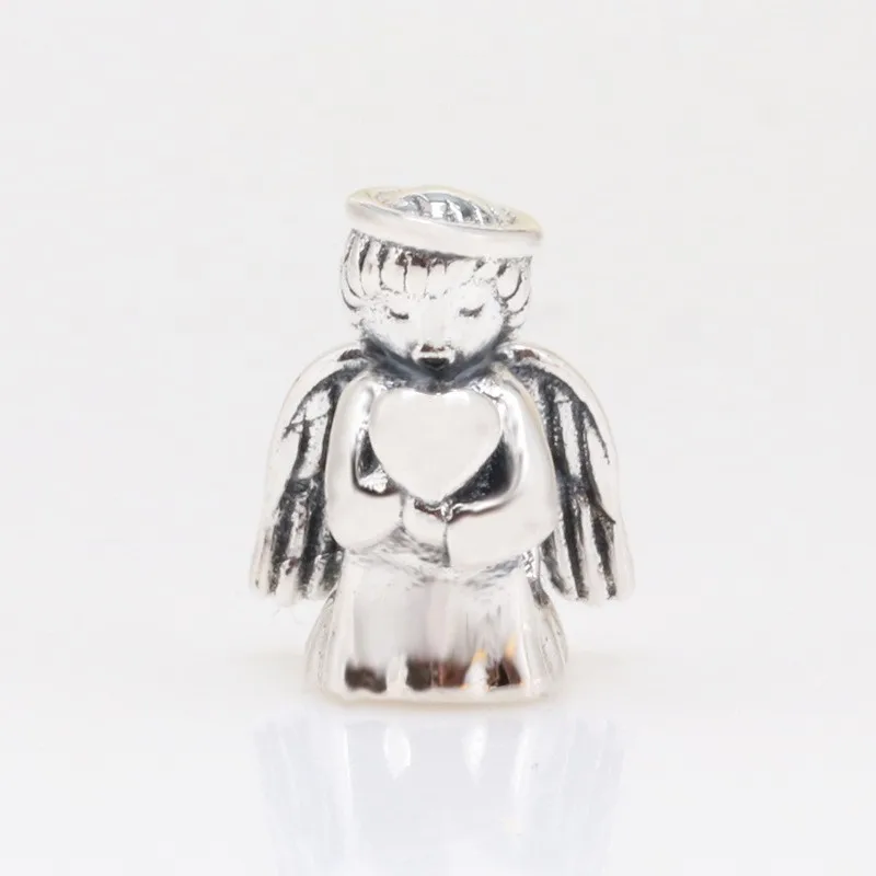 

100% 925 Sterling Silver Bead Creative Angel Sterling Beads Fit Pandora Women Bracelet & Necklace Diy Jewelry