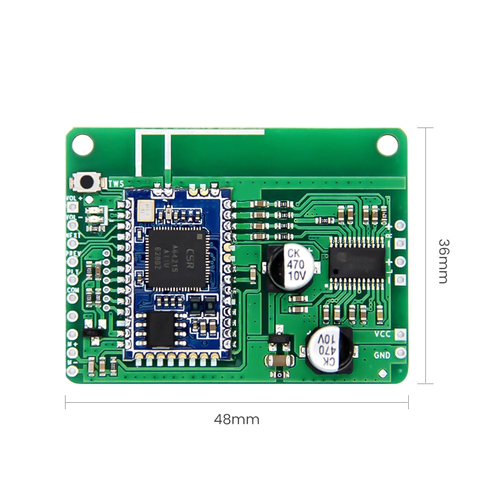 Усилитель Bluetooth AIYIMA звуковая плата 4 Ом 8 Вт усилитель мощности CSRA64215 2 APTXLL TWS звука