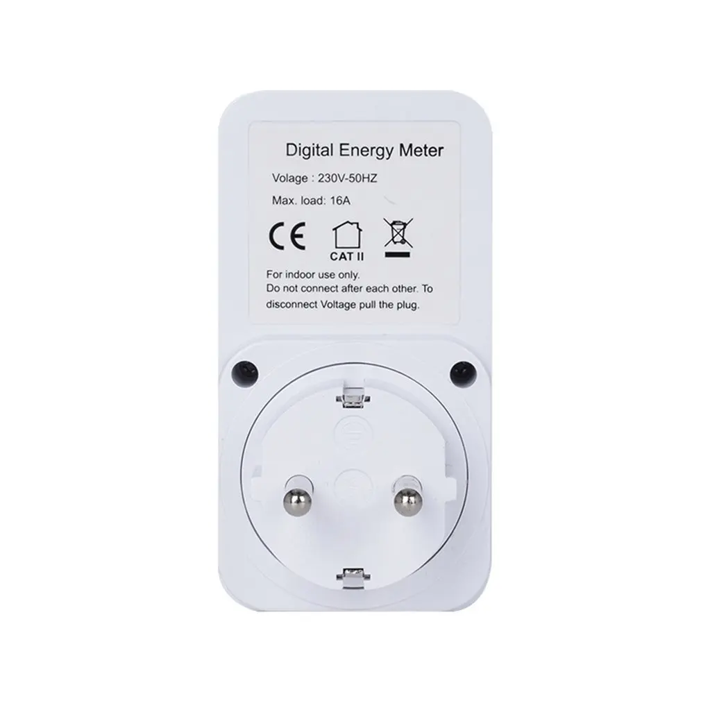 KWE-PMB03 Plug Socket Digital Voltage Wattmeter Power Consumption Watt Energy Meter AC Electricity Analyzer Monitor | Инструменты