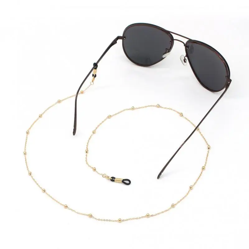 Цепочка для очков Женская, металлическая, с бусинами, для маски