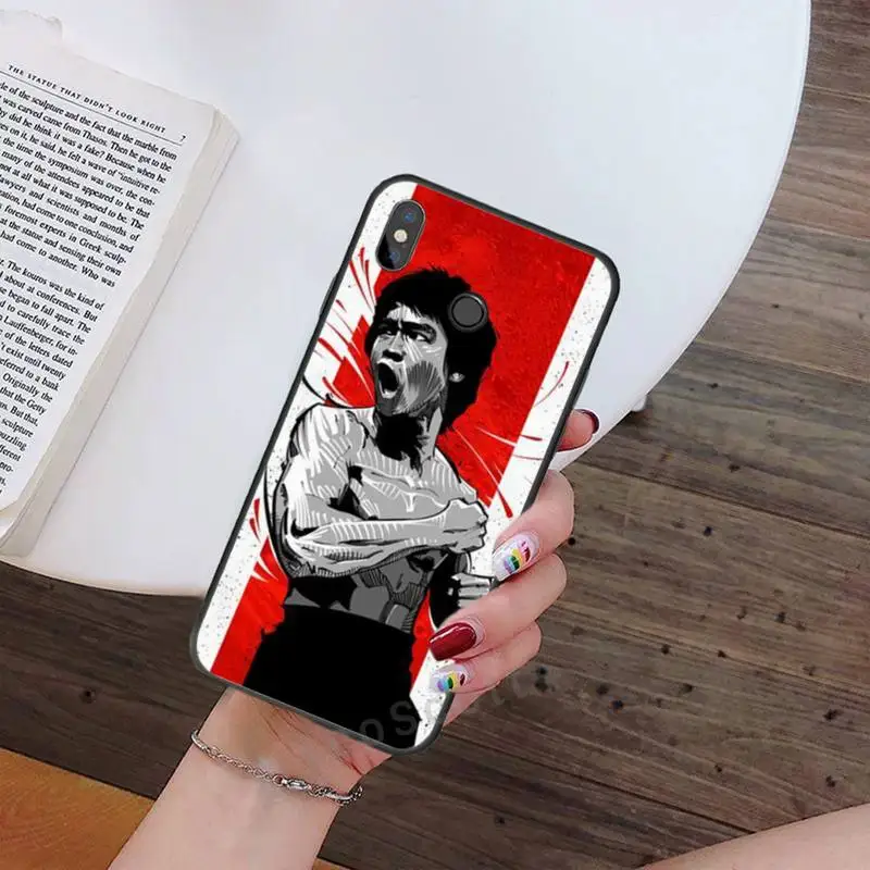 

Bruce Lee Chinese Kung Fu Star Phone Case For Xiaomi Redmi note 7 8 9 t max3 s 10 pro lite Luxury brand shell funda coque
