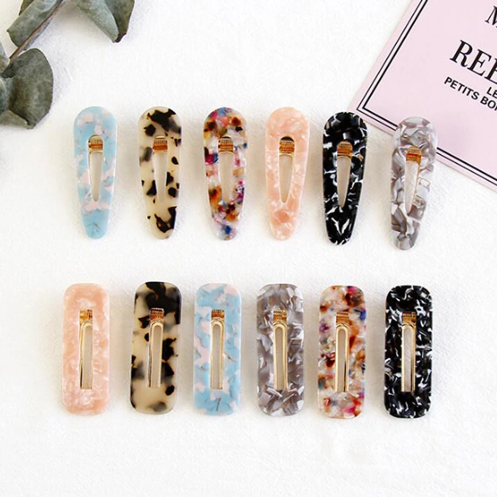 Заколки для волос в японском стиле девочек форме капли воды заколки с