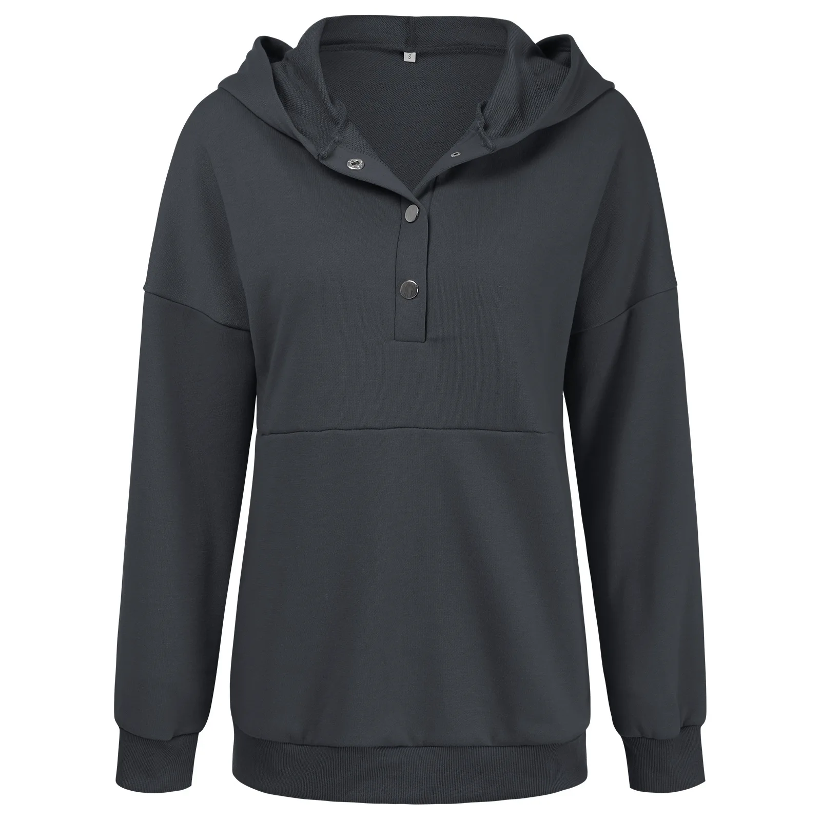 

Y2K Style Solid Green Grey New Fashion 2021 Autumn Spring Long Sleeves Casual Hoodies Sweatshirt For Women'S Clothes