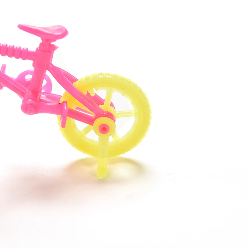 

2 pcs/lot Bicycles Bikes Mini Toys for Kids Girls Birthday Gifts Doll Accessories Fits for 10cm Dolls