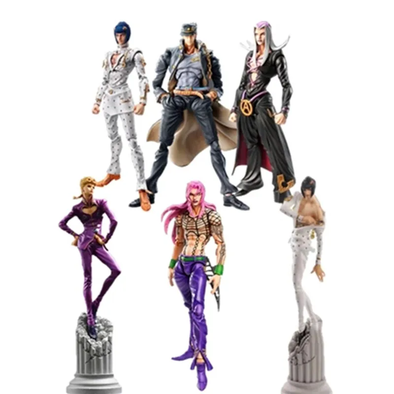 

15cm Anime JoJos Bizarre Adventure Dio Brando Diavolo Bruno Bucciarati Giorno Giovanna Leone Abbacchio Movable Action Figure