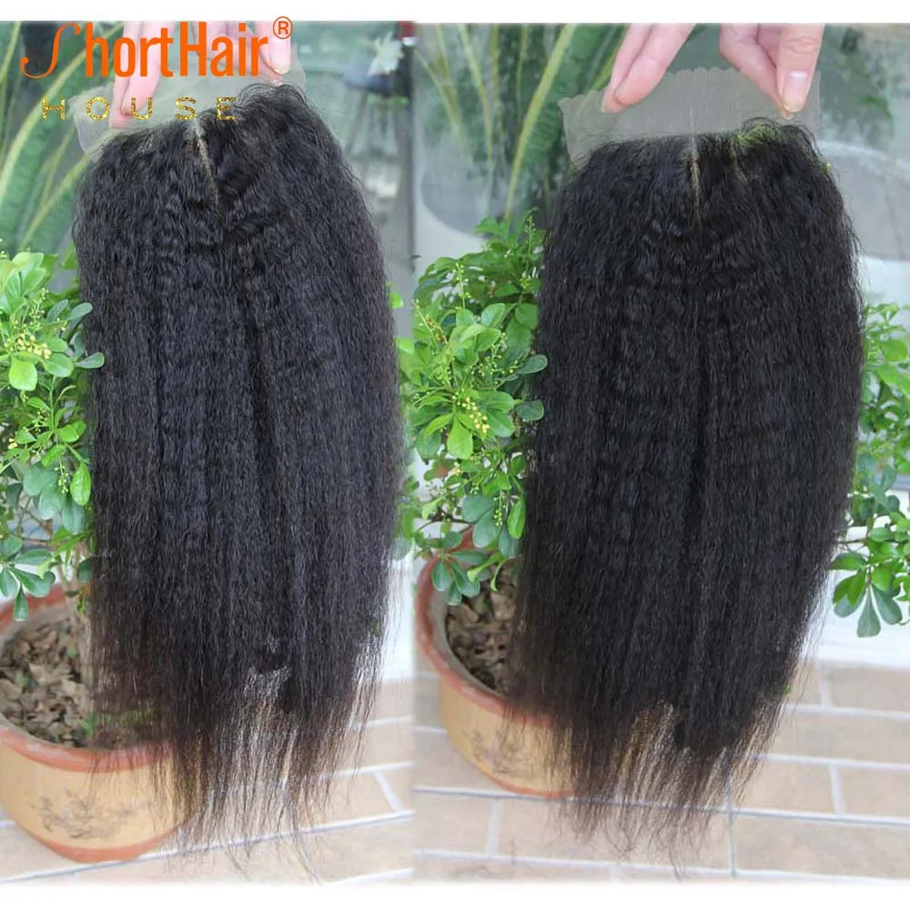 Бразильские натуральные человеческие волосы африканские курчавые вьющиеся 4x4