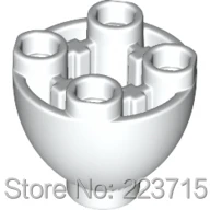 * Сфера 2x2x1 1/3 инвертированный * 24947 20 шт. Сделай Сам просвечивающий блок кирпич часть № G1194 совместимость с другими сборными элементами