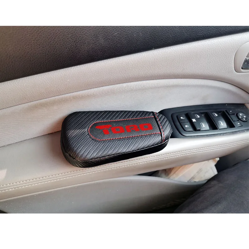 Car Styling for Fiat Toro 1pc Carbon Fiber Leather Leg Cushion Knee Pad Armrest Interior Accessories | Автомобили и мотоциклы