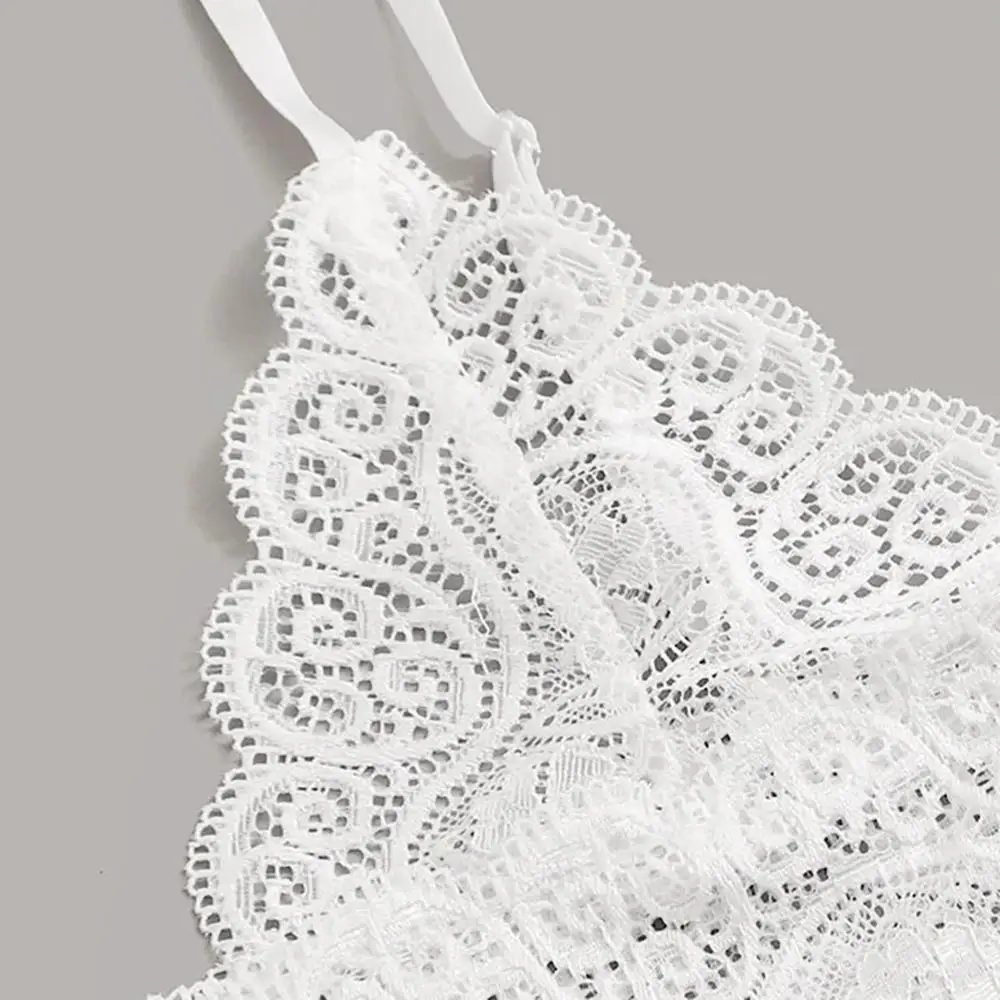 2pcs Womens Lace Pajama Set Sleeveless Crop Tops Elastic Bowknot Shorts Ladies Two Piece Solid Color Sleepwear Summer | Женская одежда