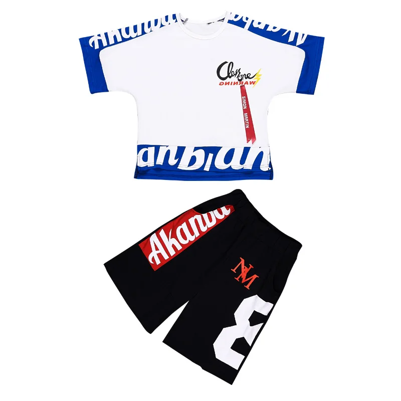 Костюм спортивный с коротким рукавом для мальчиков 6 8 10 12 14 лет летний 2021 |