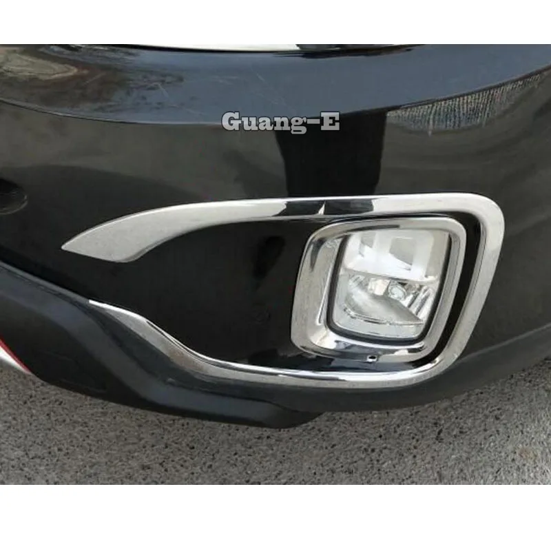 Для Kia Sorento 2013 Автомобильная передняя противотуманная фара накладка на фару рамка палка Стайлинг АБС хромированная Накладка для автомобиля капоты запчасти Литые запчасти