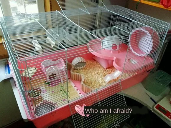Pet GuineA свинка хомяк клетка Хрустальная 3 этажная замок аксессуары для