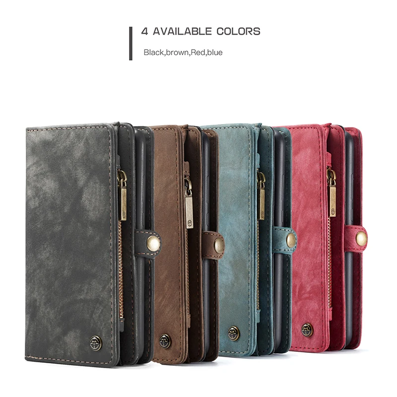 

Multifunction Zipper Wallet Leather Case For Samsung A71 A51 Detachable Flip Case Phone Bag For Samsung A30 A40 A50 A70 Case