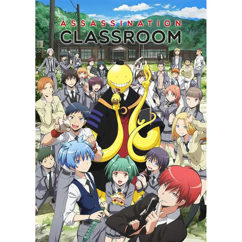 Аниме Черный Рок Korosensei Shiota Nagisa отаку постер на стену Mural прокрутки арт мелованная