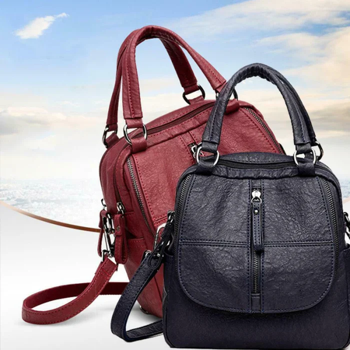 Женский рюкзак из искусственной кожи, многофункциональный рюкзак mochila, женская сумка через плечо на молнии для путешествий, сумка для путешествий O66