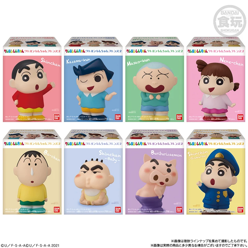 8 типов Bandai Crayon Shin Chan Good Friend Toru Kazama милые кавайные Аниме фигурки модели детские