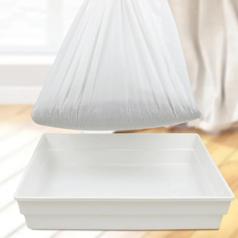 

7Pcs cat litter bag lazy shovel-free pets garbage bags household pets poop bags simple and practical pet supplies cat poop bag