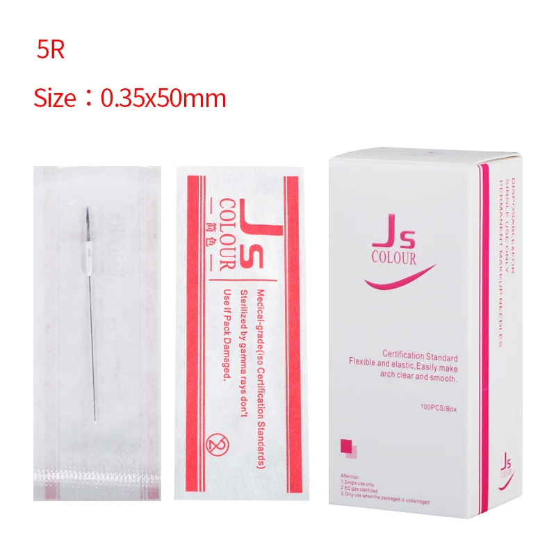 

Иглы для перманентного макияжа 5RL, 100 шт., Needle-B5