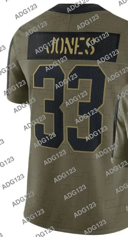 

embroidery Green Bay Men Aaron Jones 2021 Salute To Service Limited Jersey