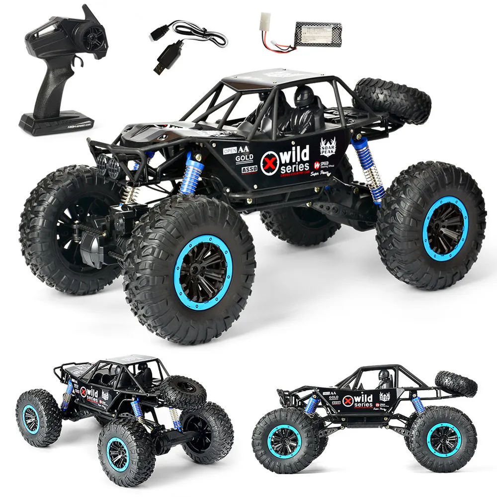 

MGRC 1:10 Four-wheel Drive Remote Control High-speed Off-road Climbing Vehicle Waterproof Charging Remote Control Model