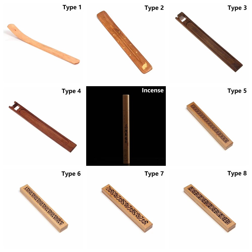 1 шт. держатель для благовоний из бамбука в стиле ретро ручной работы виде палочки