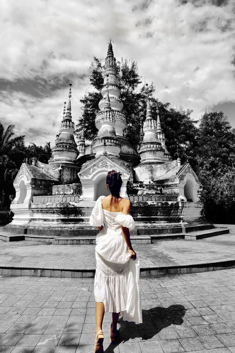 

Seaside Holiday Beach Skirt Travel Photo Dress Super Fairy One Line Collar Show Thin Dress Woman