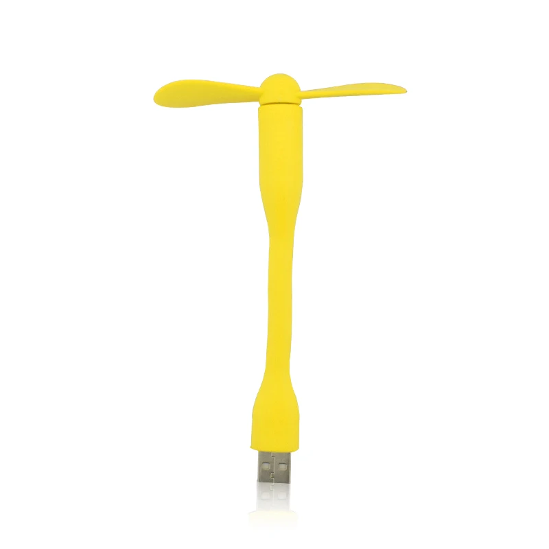 Цвет: желтый Portable USB Fan Flexible Mini removable USB Gadget Fan For Power Bank Notebook Computer Summer USB Gadgets USB Output Hot Sale - Цвет: Цвет: желтый